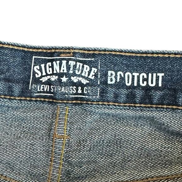 Levi's Signature Bootcut Jeans Size 34X34 Actual 33 X 33 - Picture 3 of 5